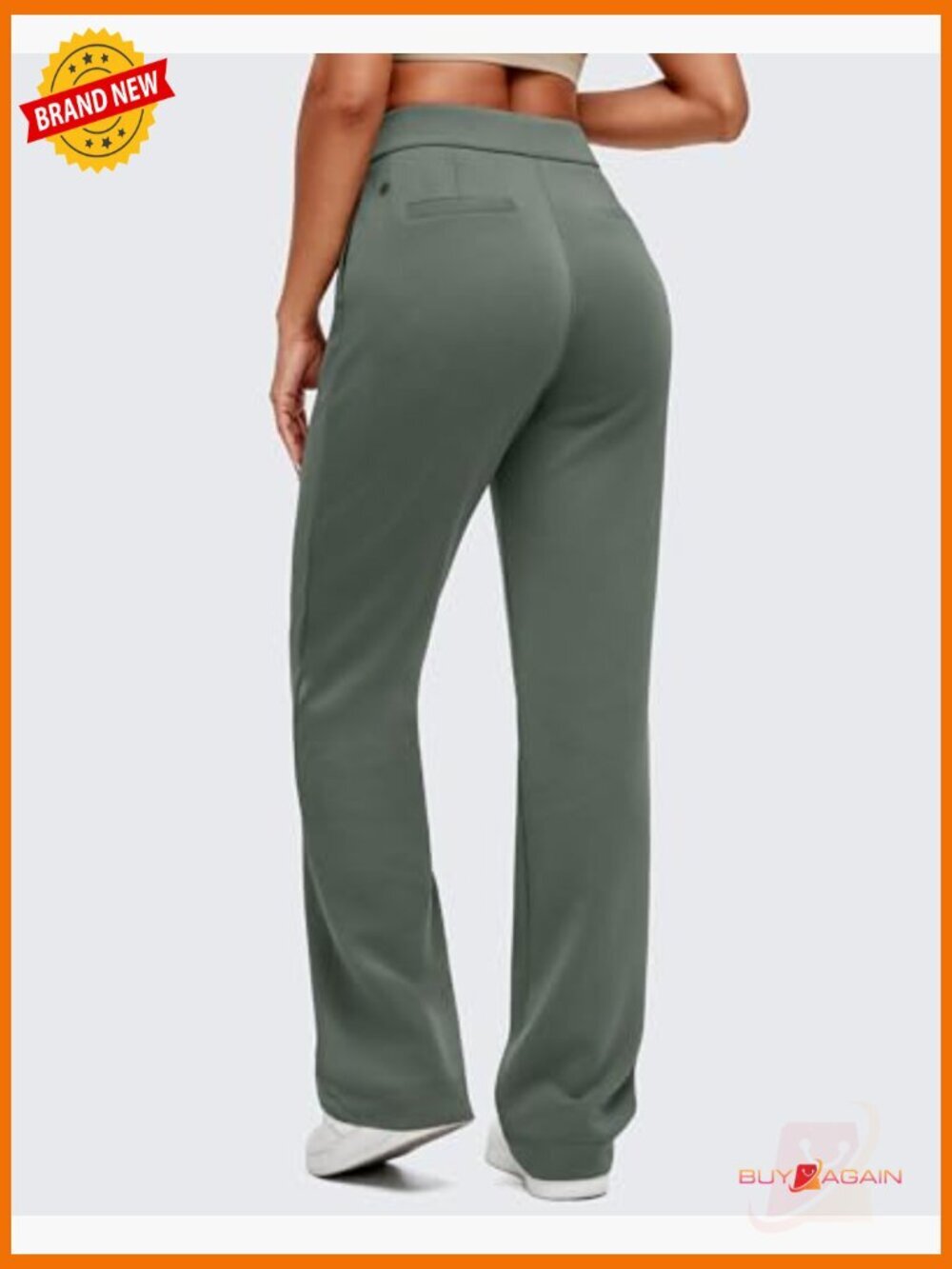 High Waist Elastic Lounge Sweatpants with Pockets Straight Leg - Picture 2 of 7